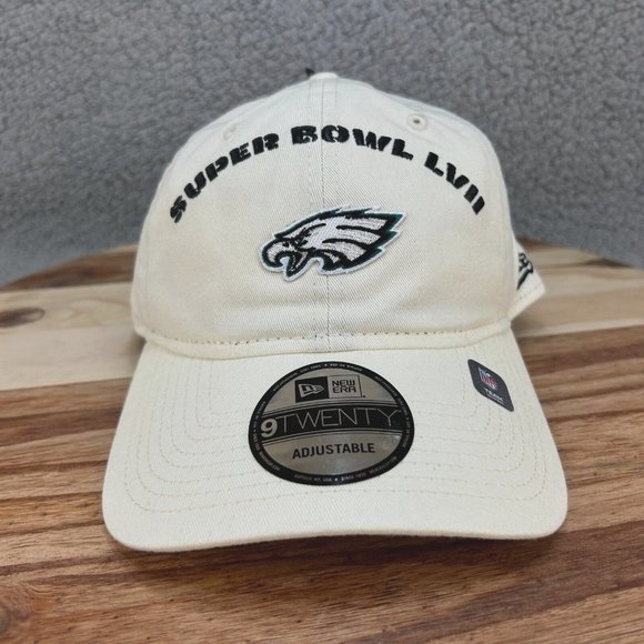 New Era Other - New Era NFL Super Bowl LVII Philadelphia Eagles 39Twenty Adjustable Beige Hat